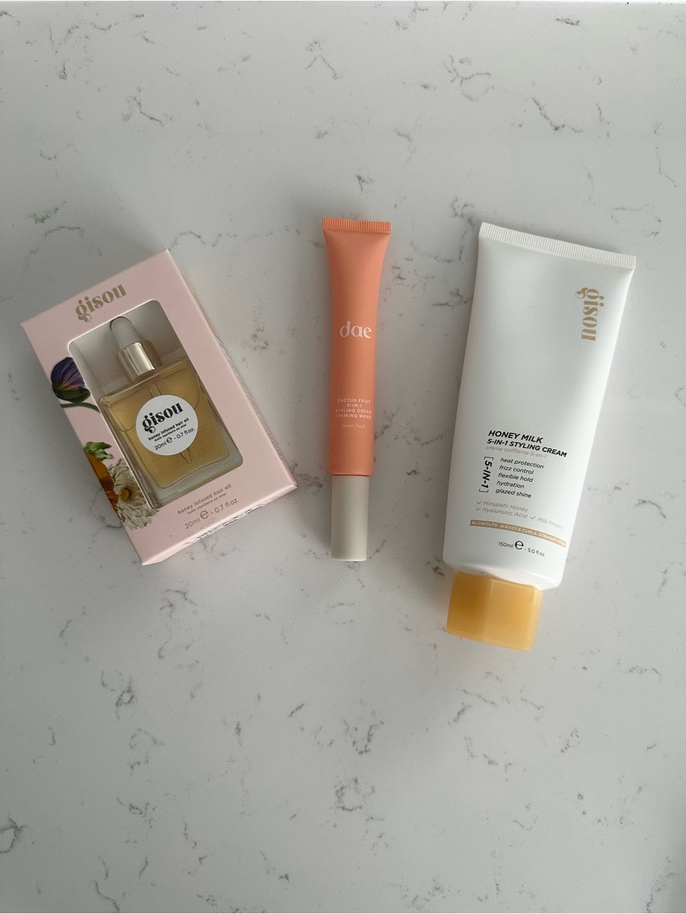 DAE & Gisou NWT Styling Cream and Hair Oil Set